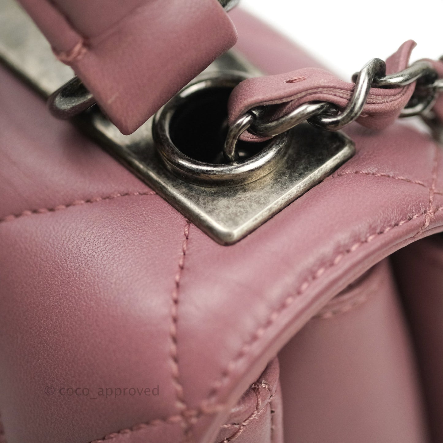 Chanel Trendy CC Small Mauve Pink Lambskin Ruthenium Hardware