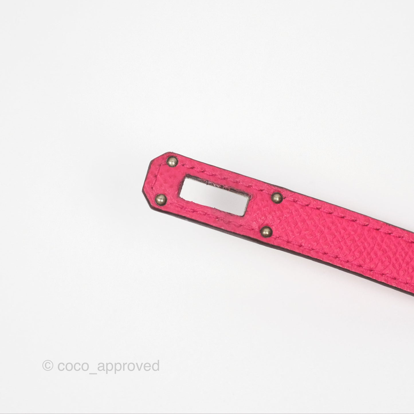 Hermès Small Kelly Wallet Rose Extreme I6 Epsom Palladium Hardware
