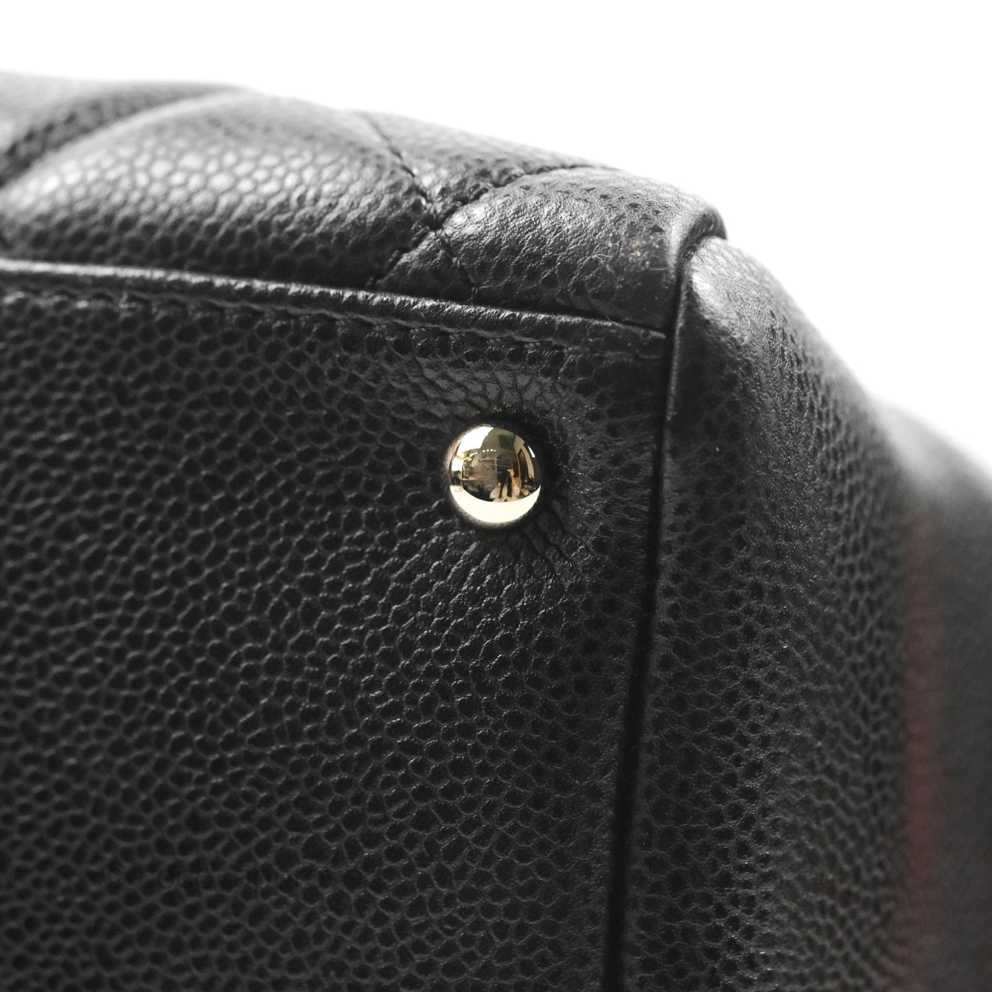 Chanel XL Shopping Tote Black Caviar Silver Hardware