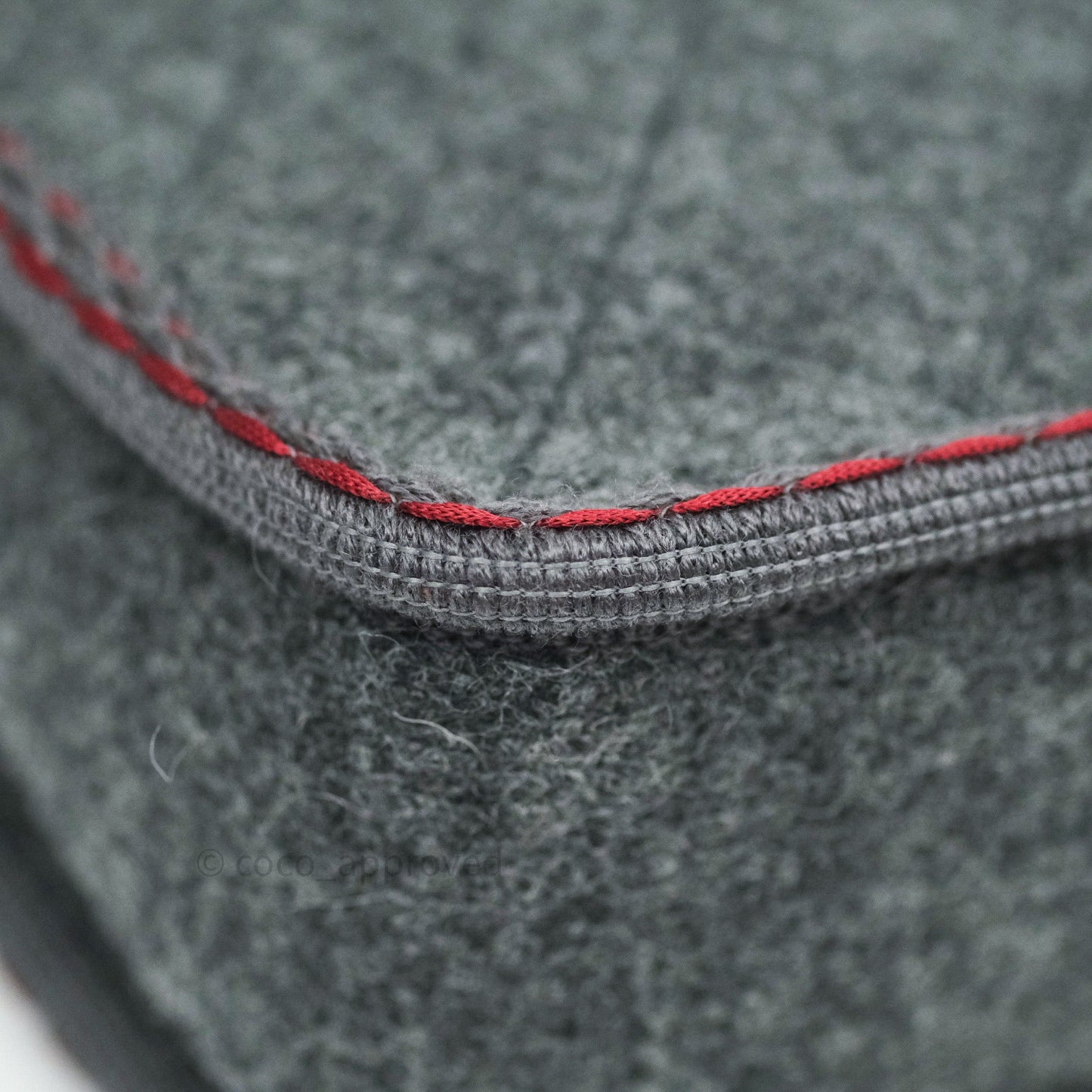 Chanel Jumbo Wool Flap Bag with Braid And Edelweiss in Grey