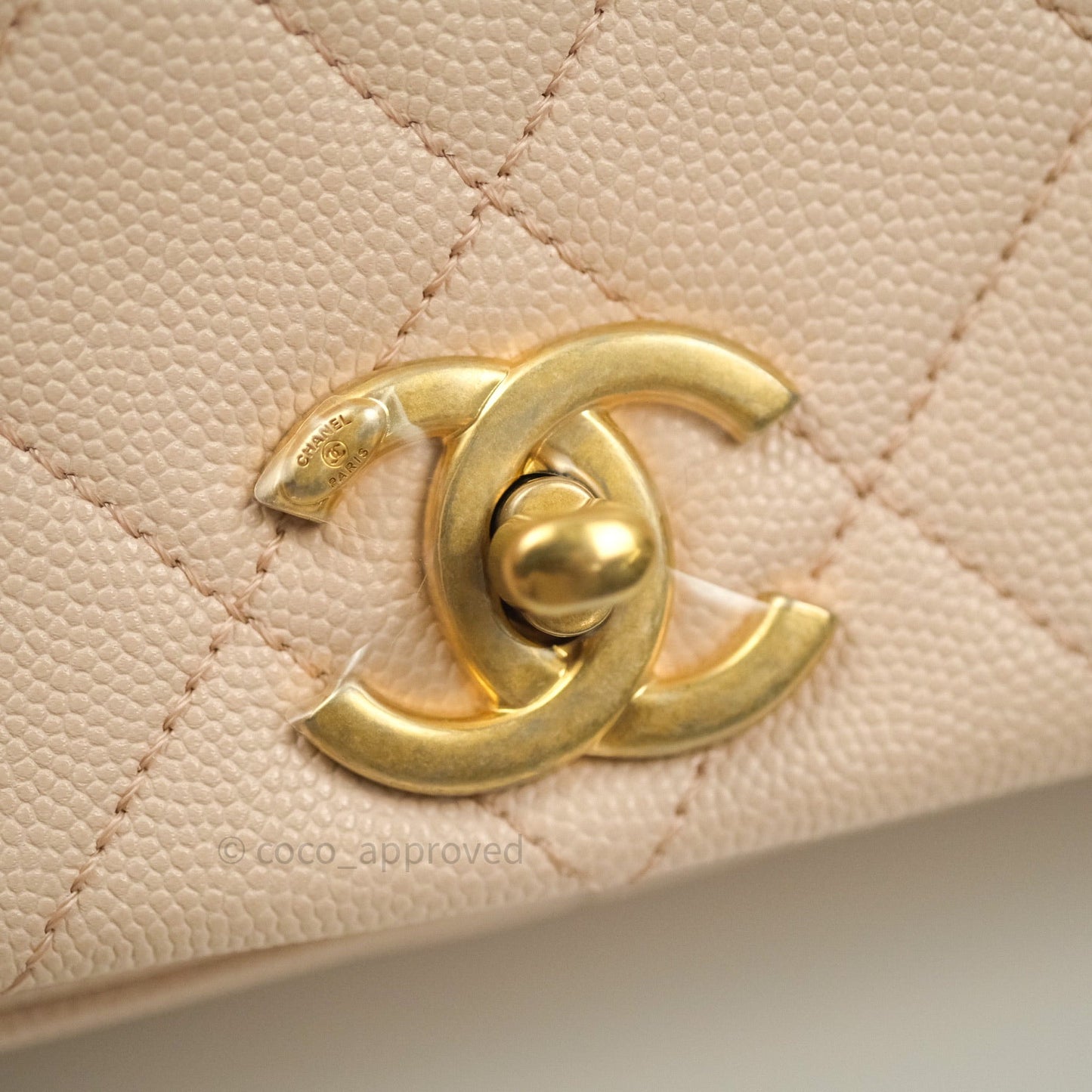 Chanel 2 Way Shoulder Bag Rose Pink Caviar Gold Hardware