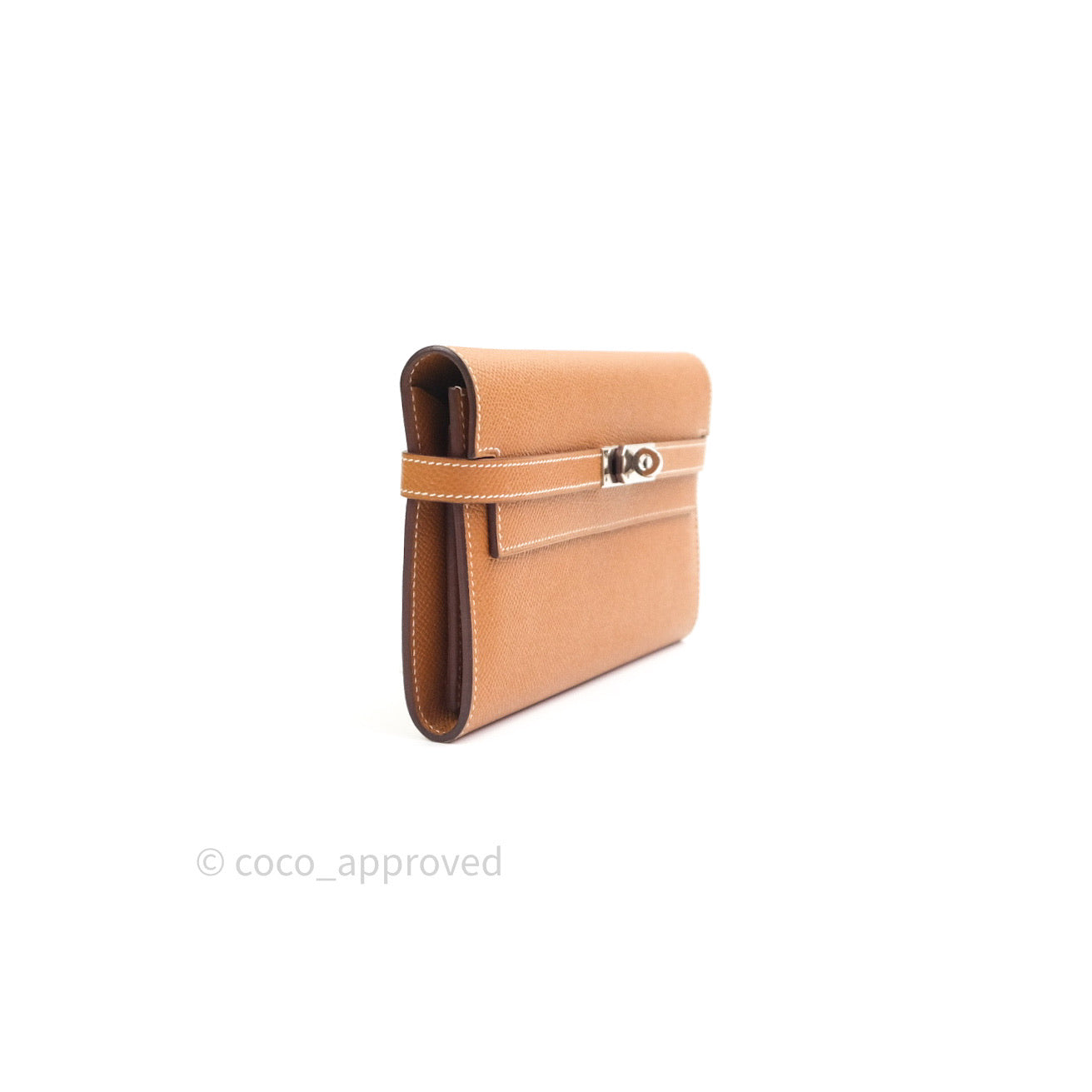 Hermès Epsom Kelly Wallet Gold Palladium Hardware
