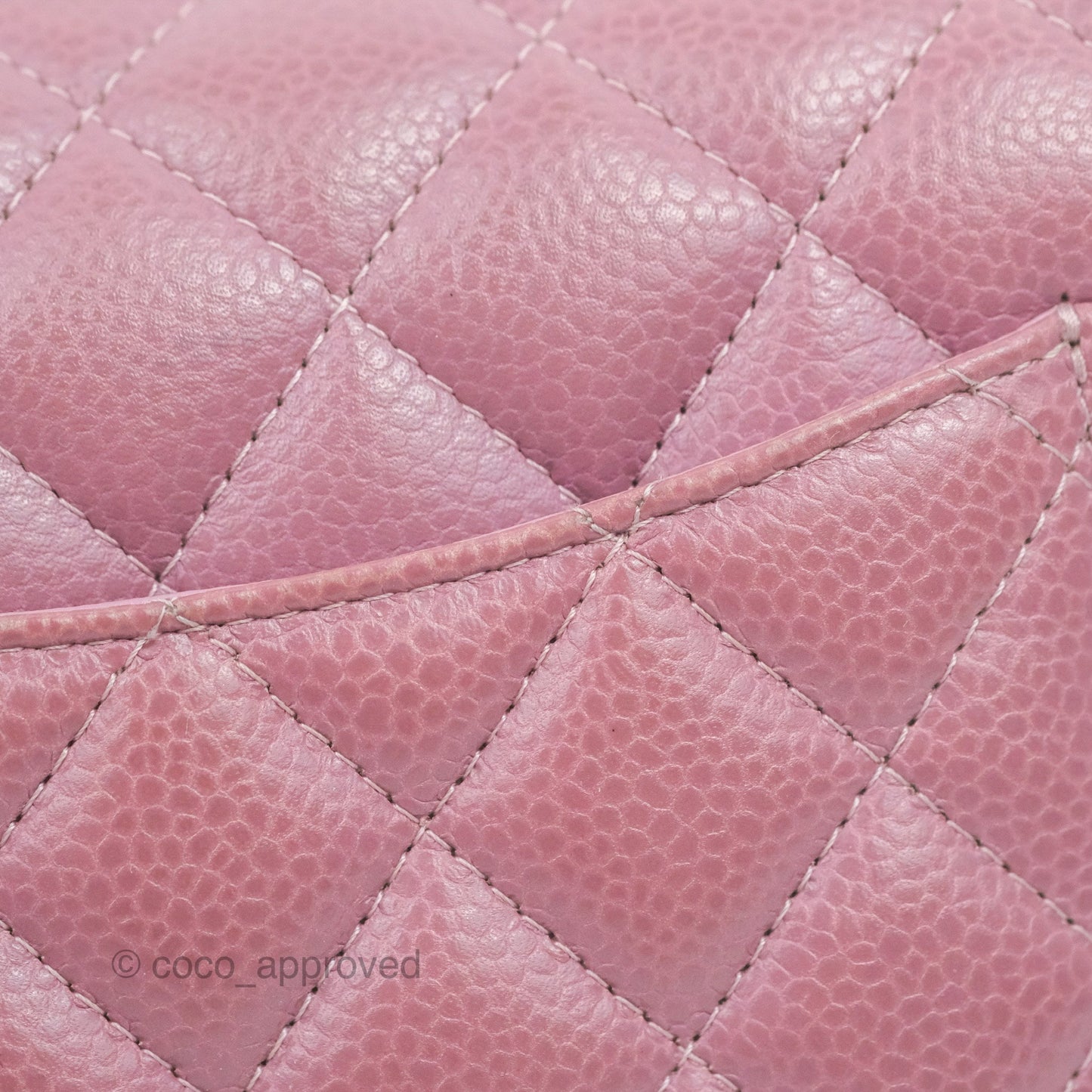 Chanel Quilted Mini Rectangular Flap Dark Pink Caviar Ruthenium Hardware