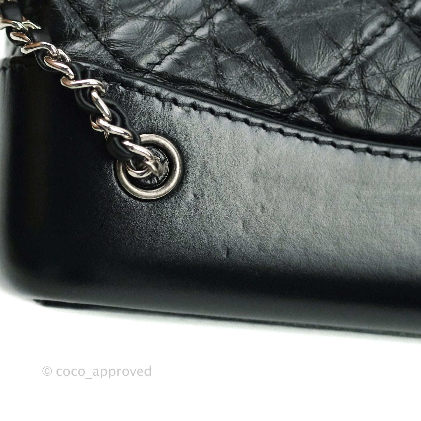 Chanel Small Gabrielle Backpack Black Aged Calfskin