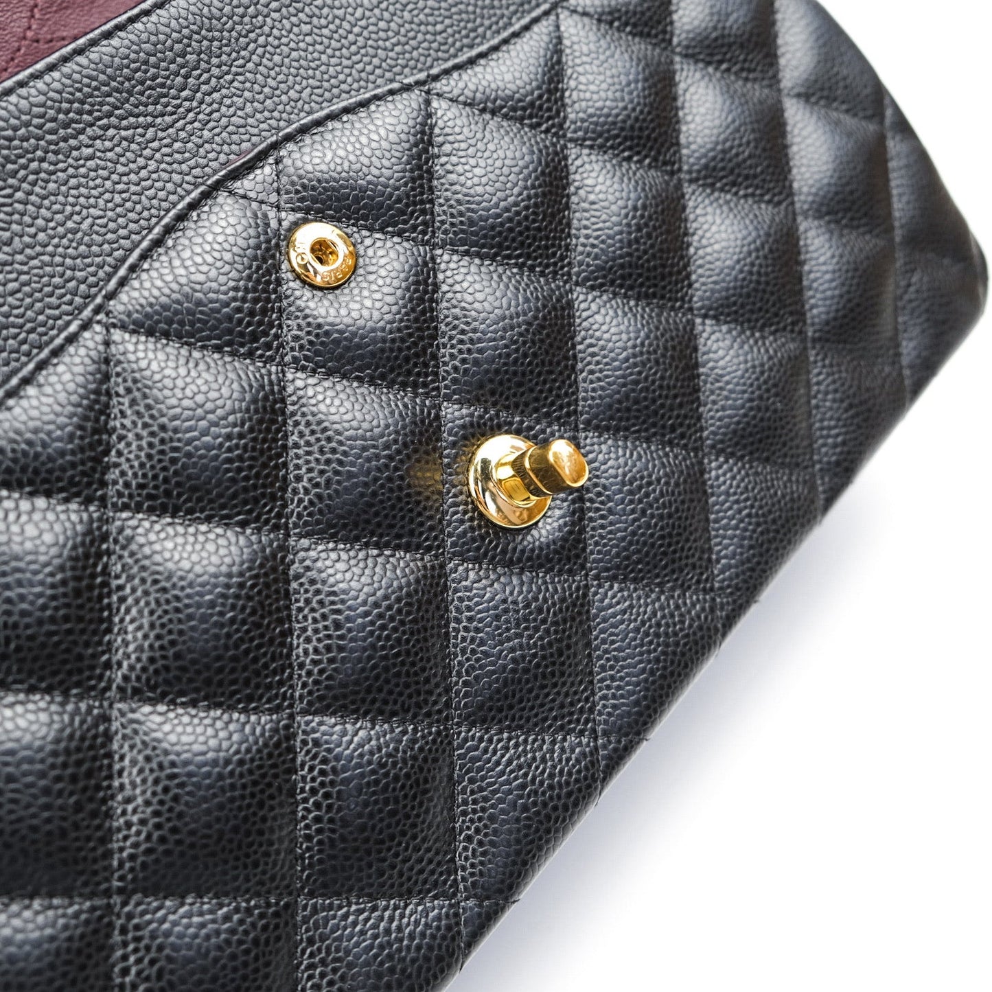Chanel Jumbo Double Flap Black Caviar Gold Hardware⁣⁣