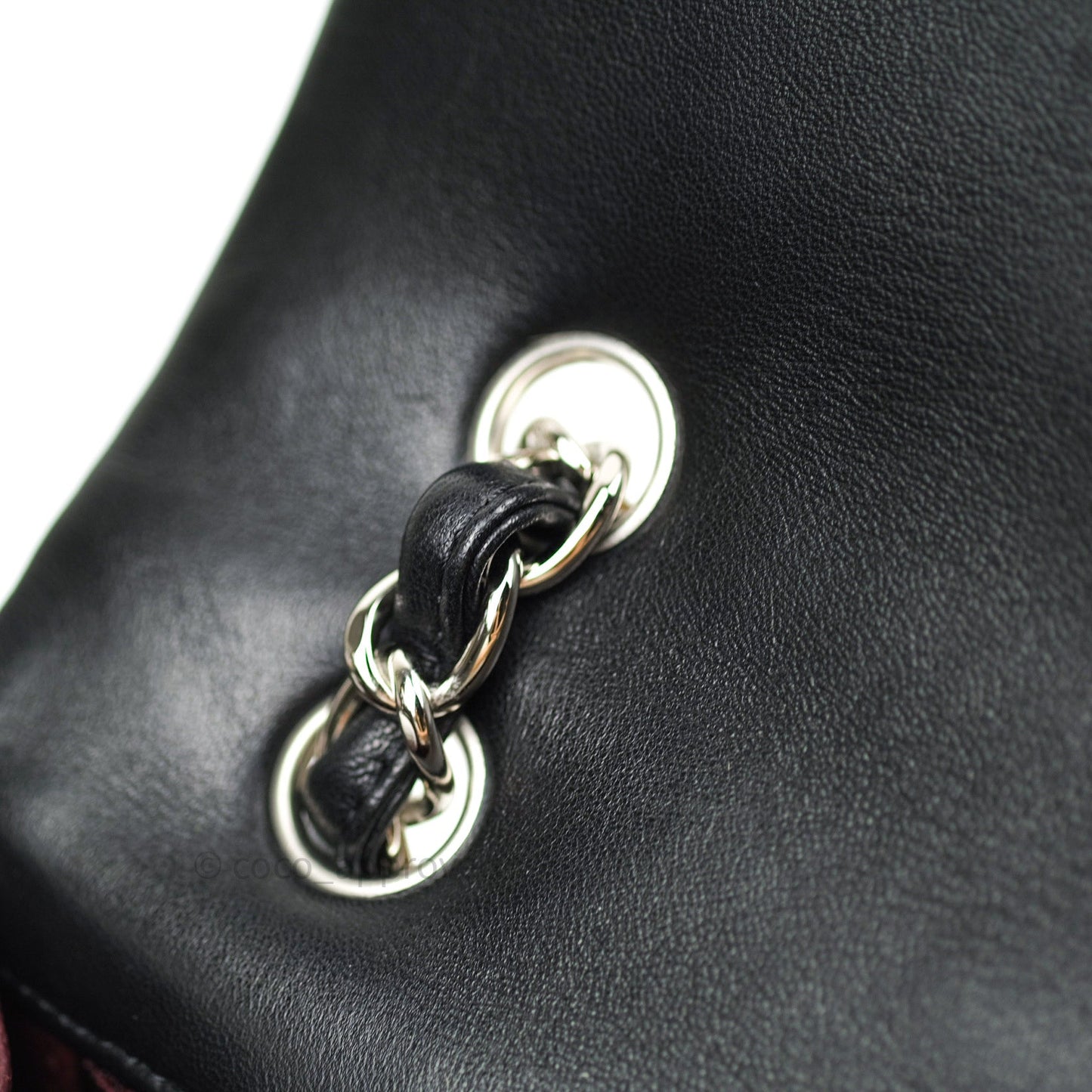 Chanel Classic Maxi Single Flap Quilted Black Lambskin Silver Hardware
