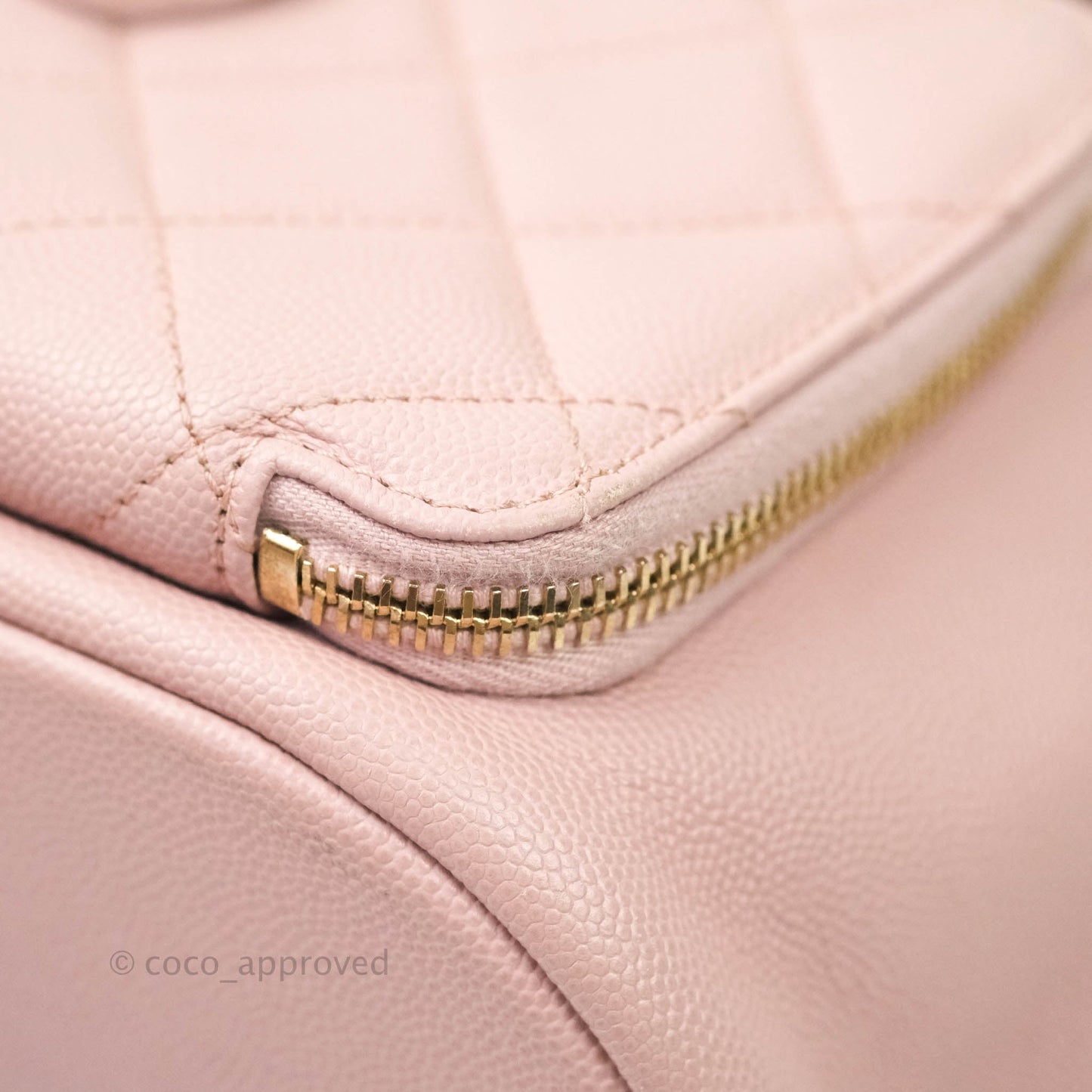 Chanel Quilted Business Affinity Backpack Pink Caviar Gold Hardware