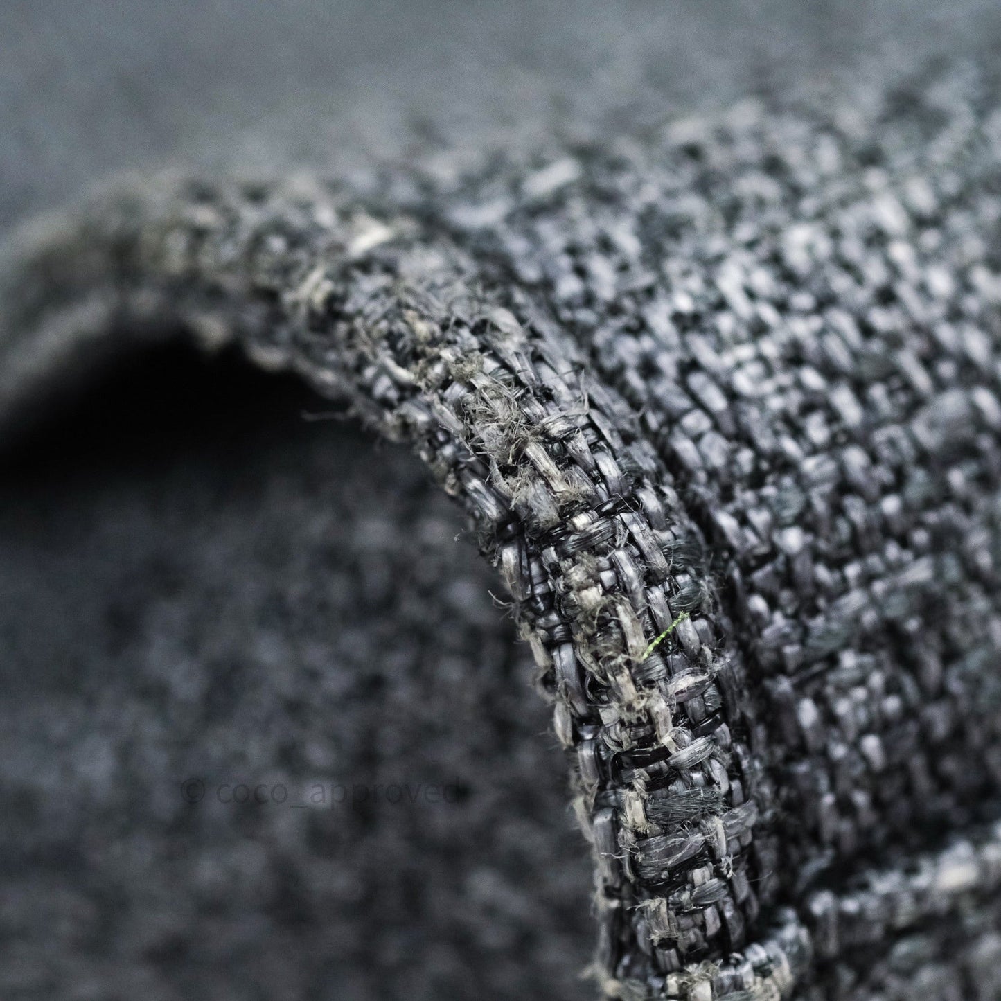 Chanel Large Deauville Charcoal Grey Canvas