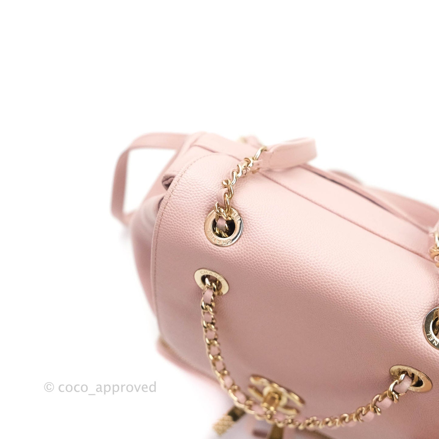 Chanel Quilted Business Affinity Backpack Pink Caviar Gold Hardware