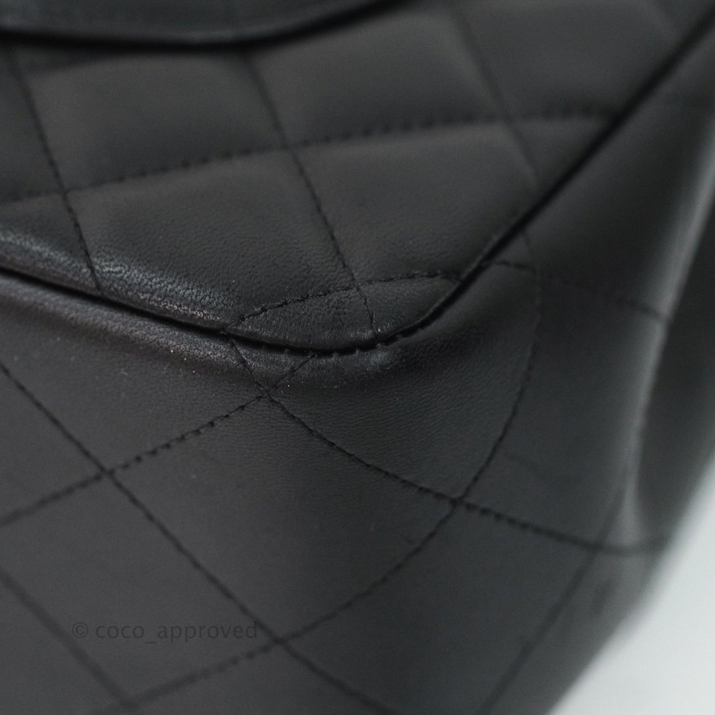 Chanel Jumbo Double Flap Black Lambskin Silver Hardware⁣⁣