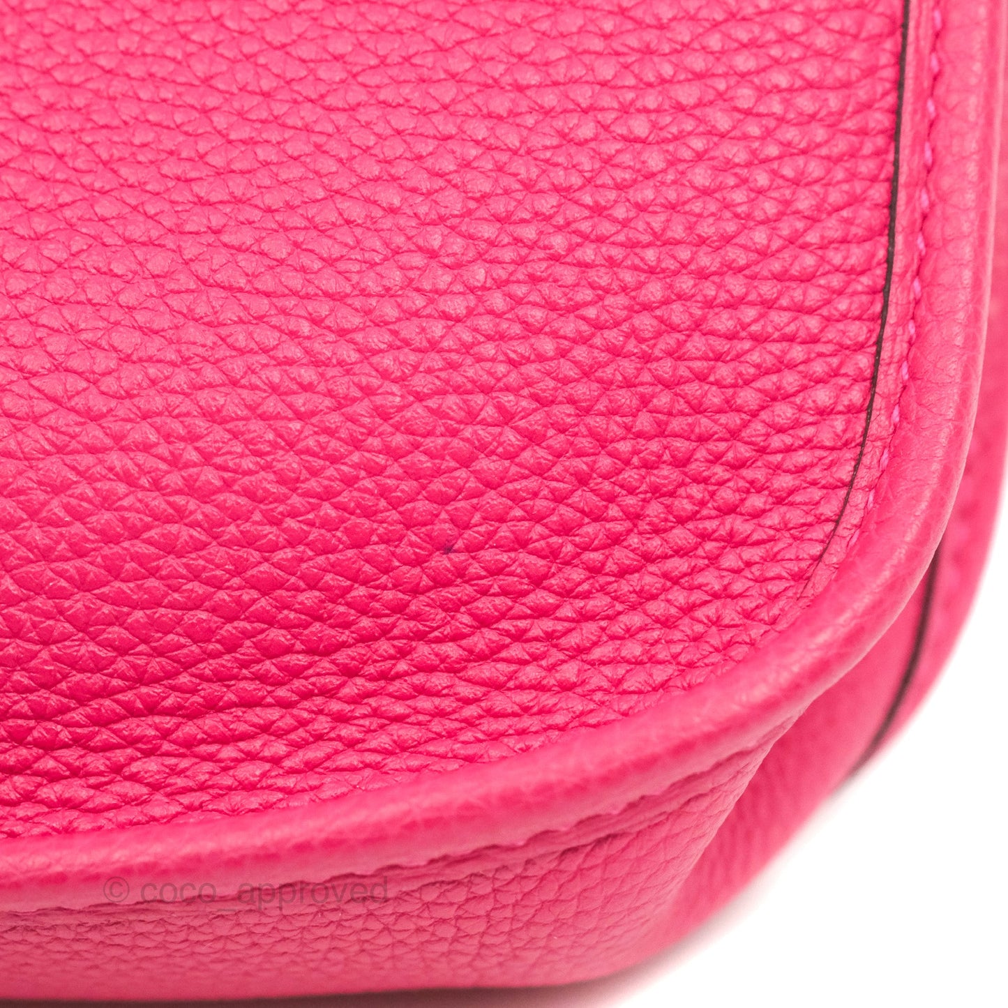 Hermès Mini Evelyne 16 Rose Mexico TM Palladium Hardware