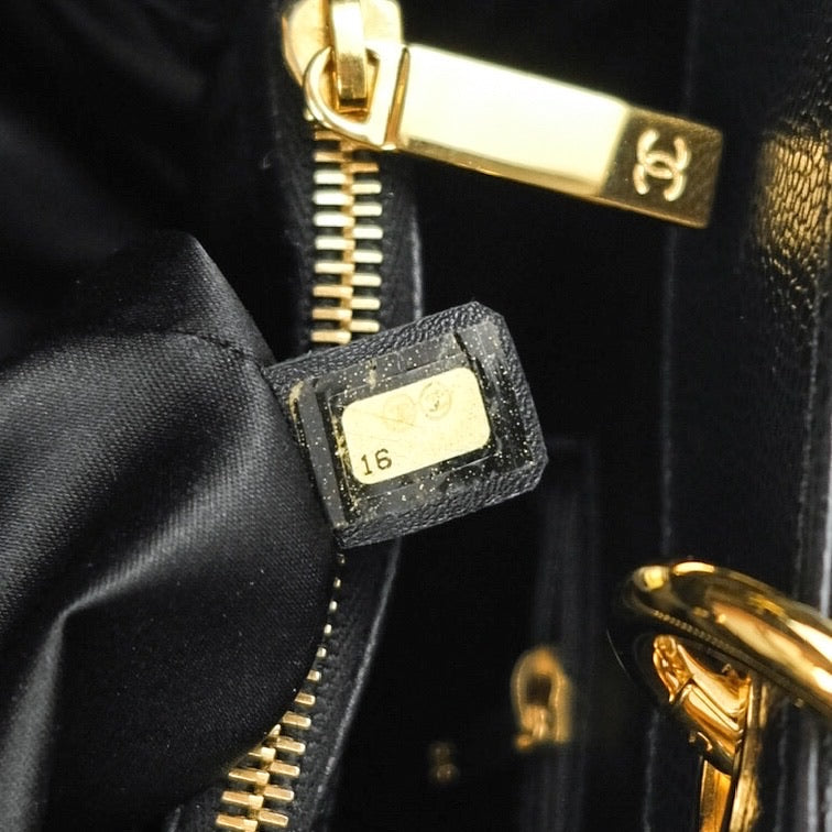 Chanel XL Grand Shopping Tote GST Black Caviar Gold Hardware
