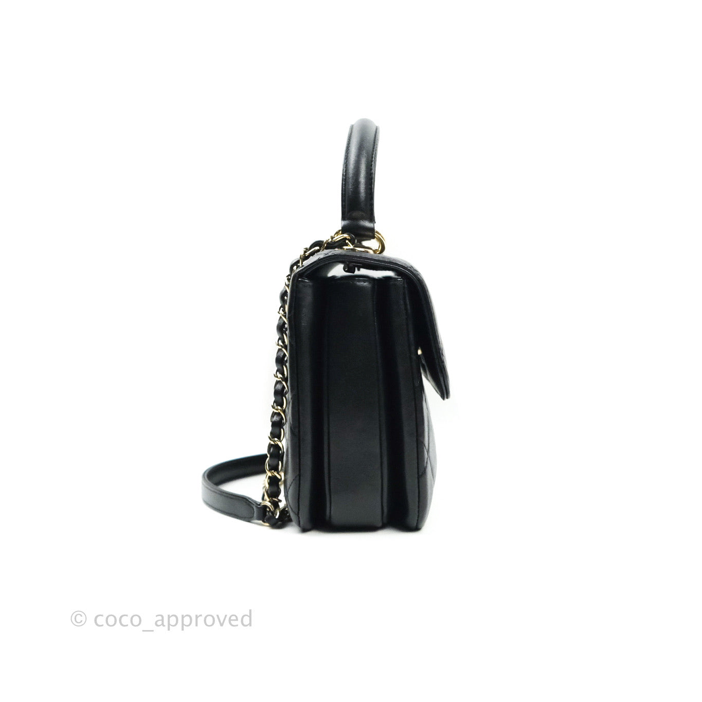 Chanel Trendy CC Small Black Lambskin Gold Hardware