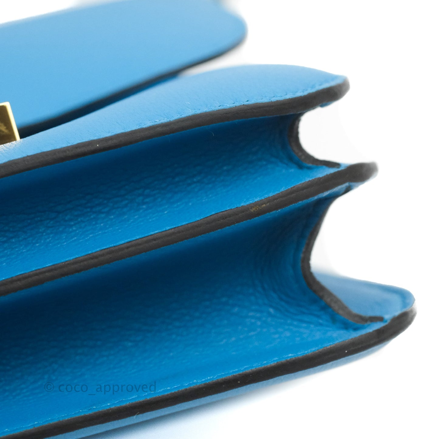 Hermès Constance 24 Bleu Frida Evercolor Gold Hardware