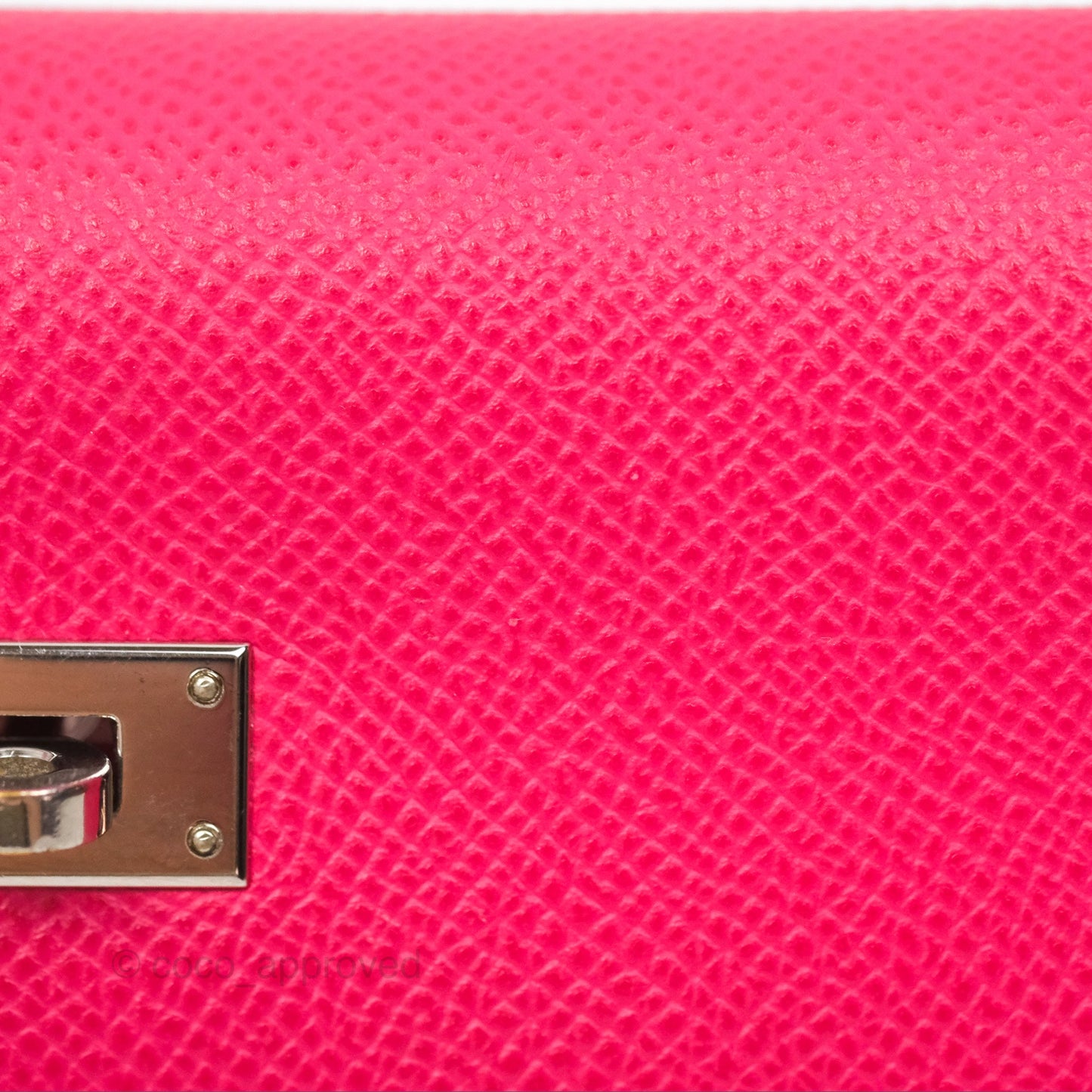 Hermès Small Kelly Wallet Rose Extreme I6 Epsom Palladium Hardware