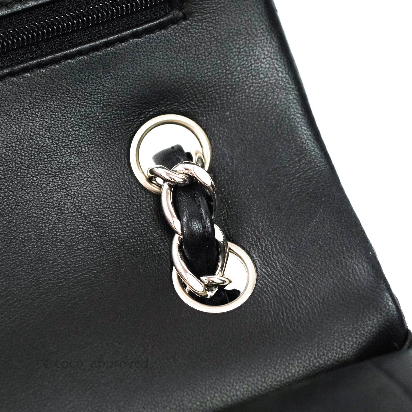 Chanel Jumbo Double Flap Black Lambskin Silver Hardware⁣⁣
