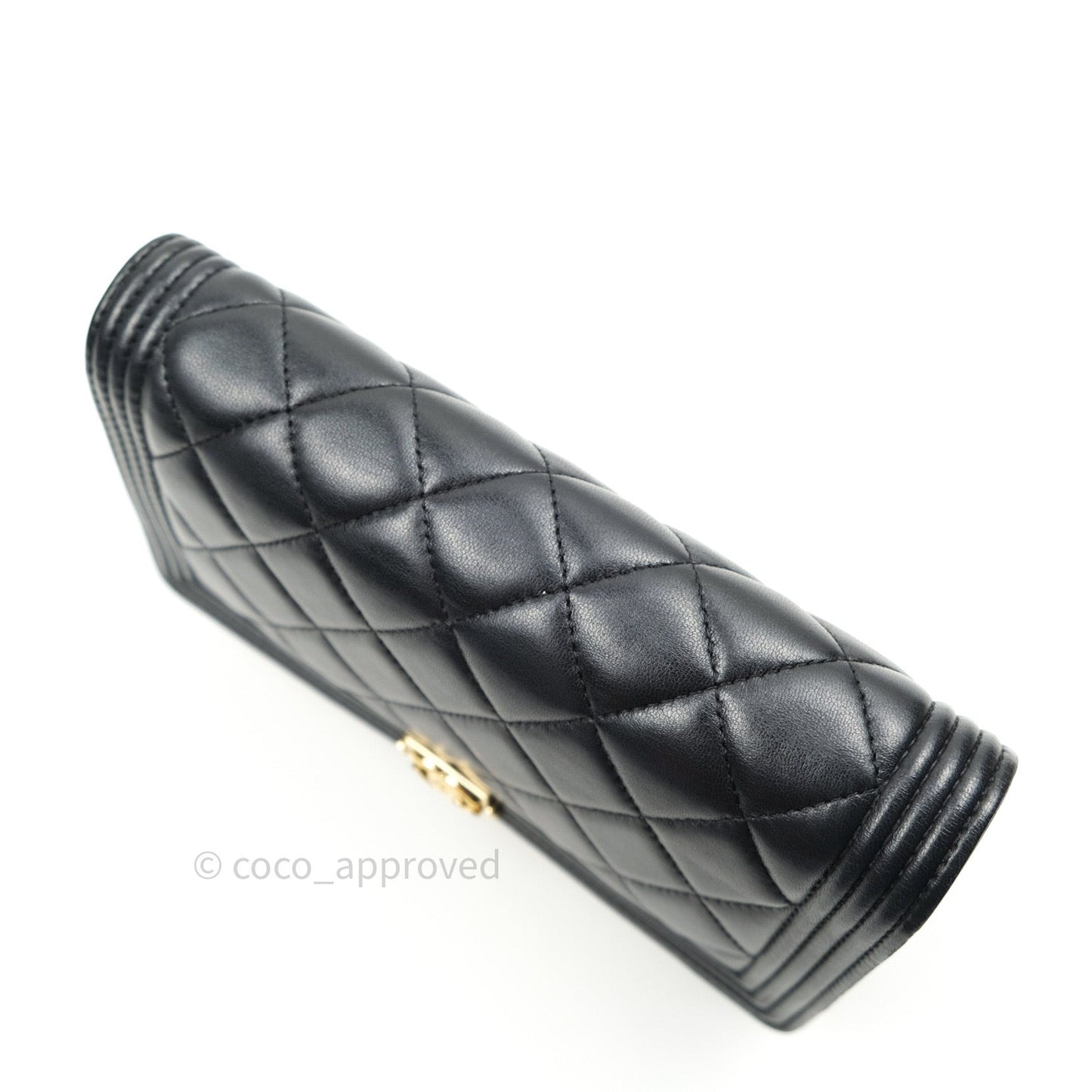Chanel Boy Wallet on Chain WOC Black Lambskin Gold Hardware
