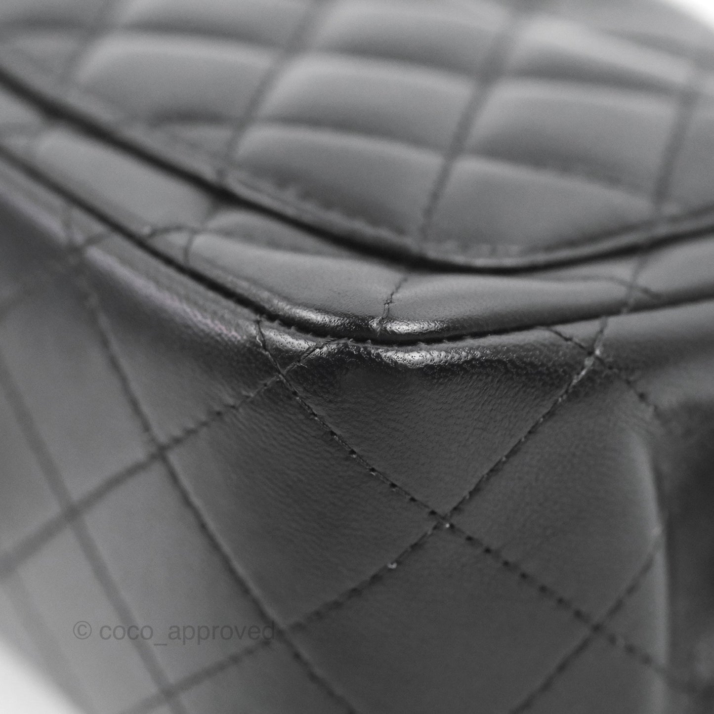 Chanel Mini Square Black Lambskin Gold Hardware