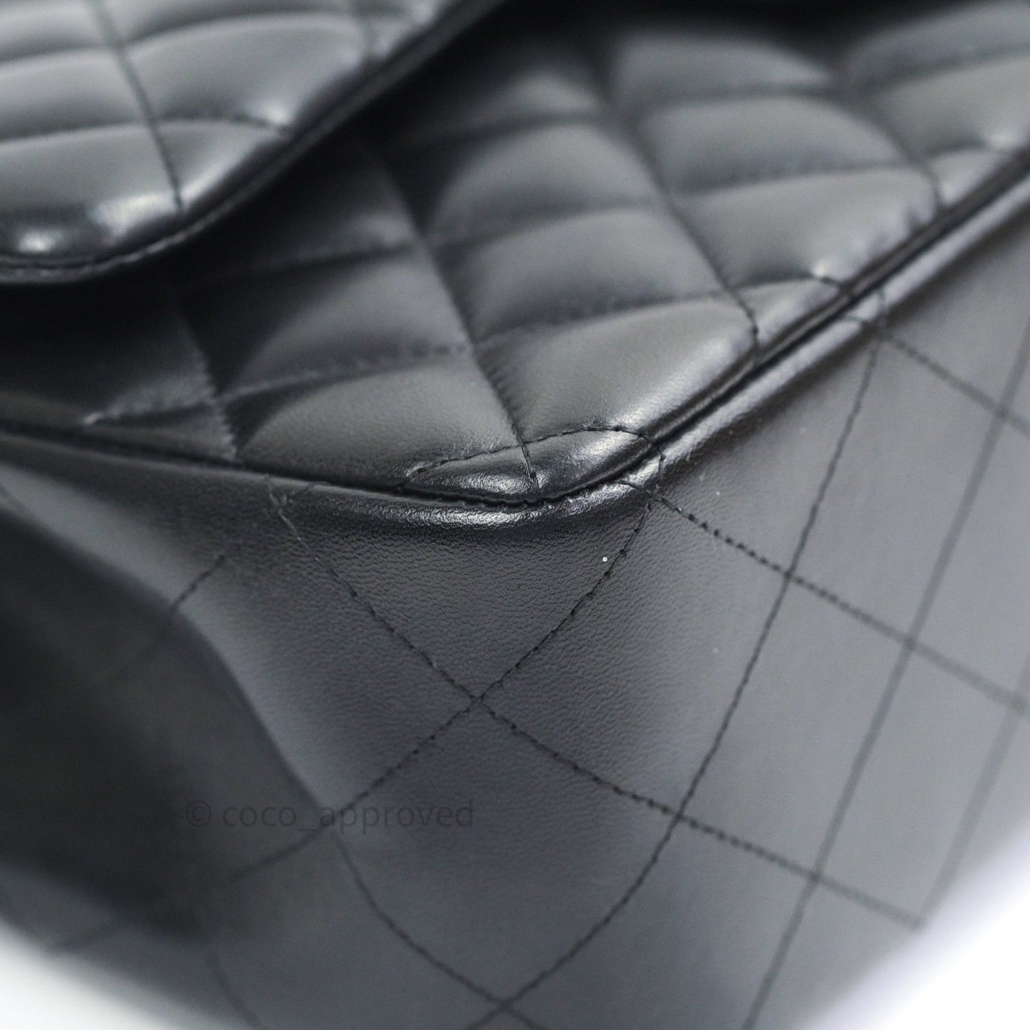 Chanel Jumbo Double Flap Black Lambskin Silver Hardware⁣⁣