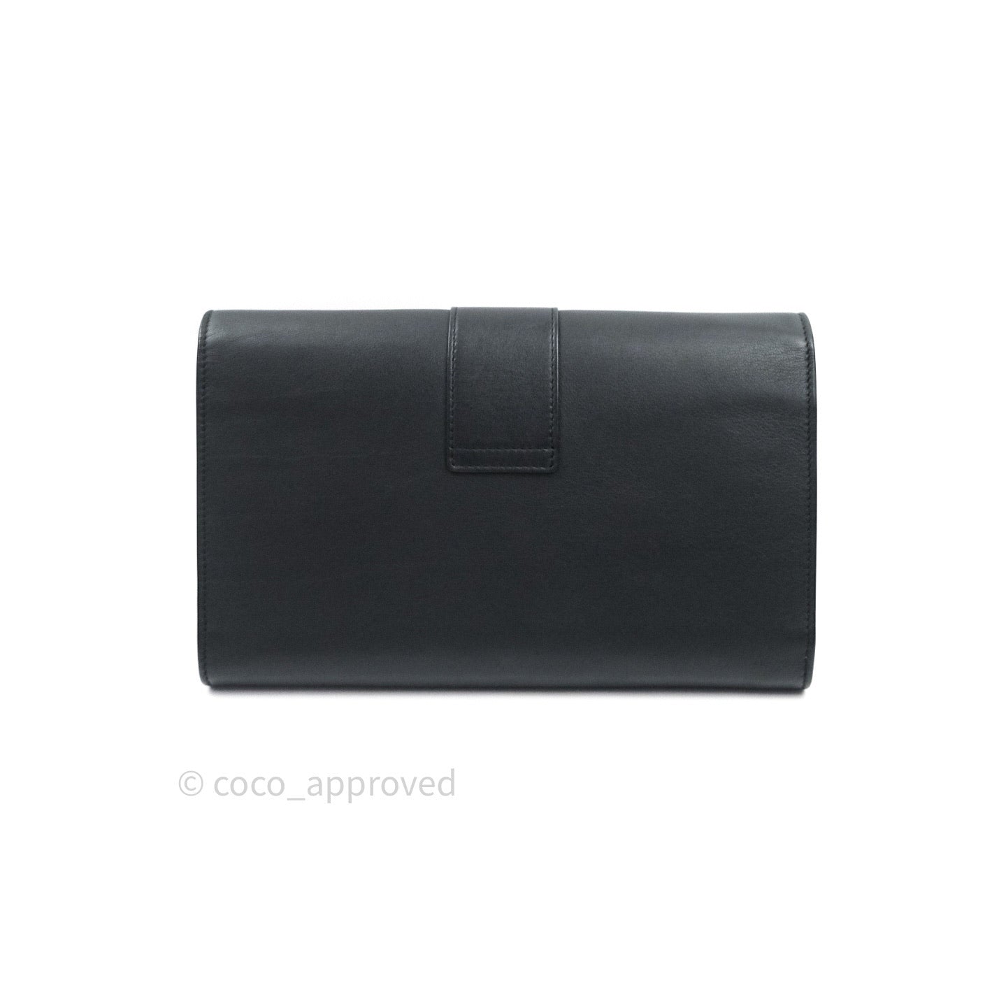 Saint Laurent Wallet on Chain Black Gold Hardware