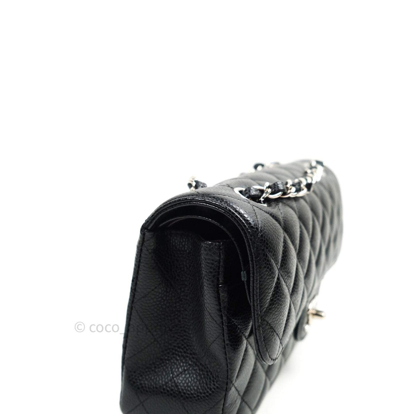 Chanel Classic Small S/M Flap Black Caviar Silver Hardware