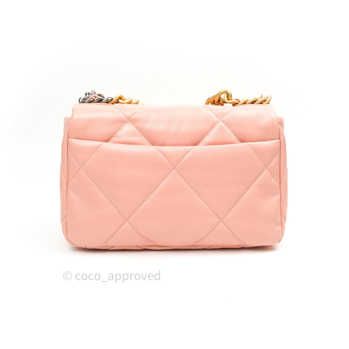 Chanel 19 Small Goatskin Rose Pink Mixed Hardware