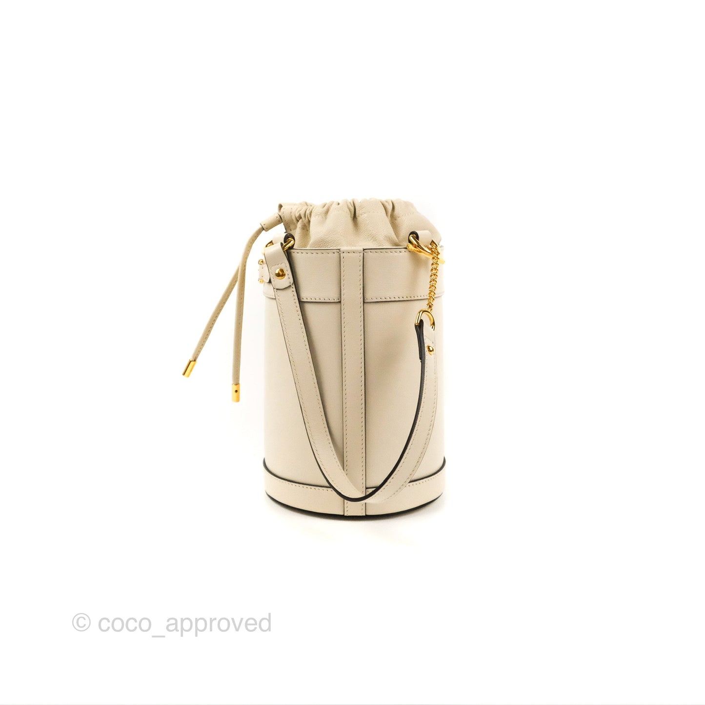 Gucci Horsebit 1955 Small Bucket Bag Cream
