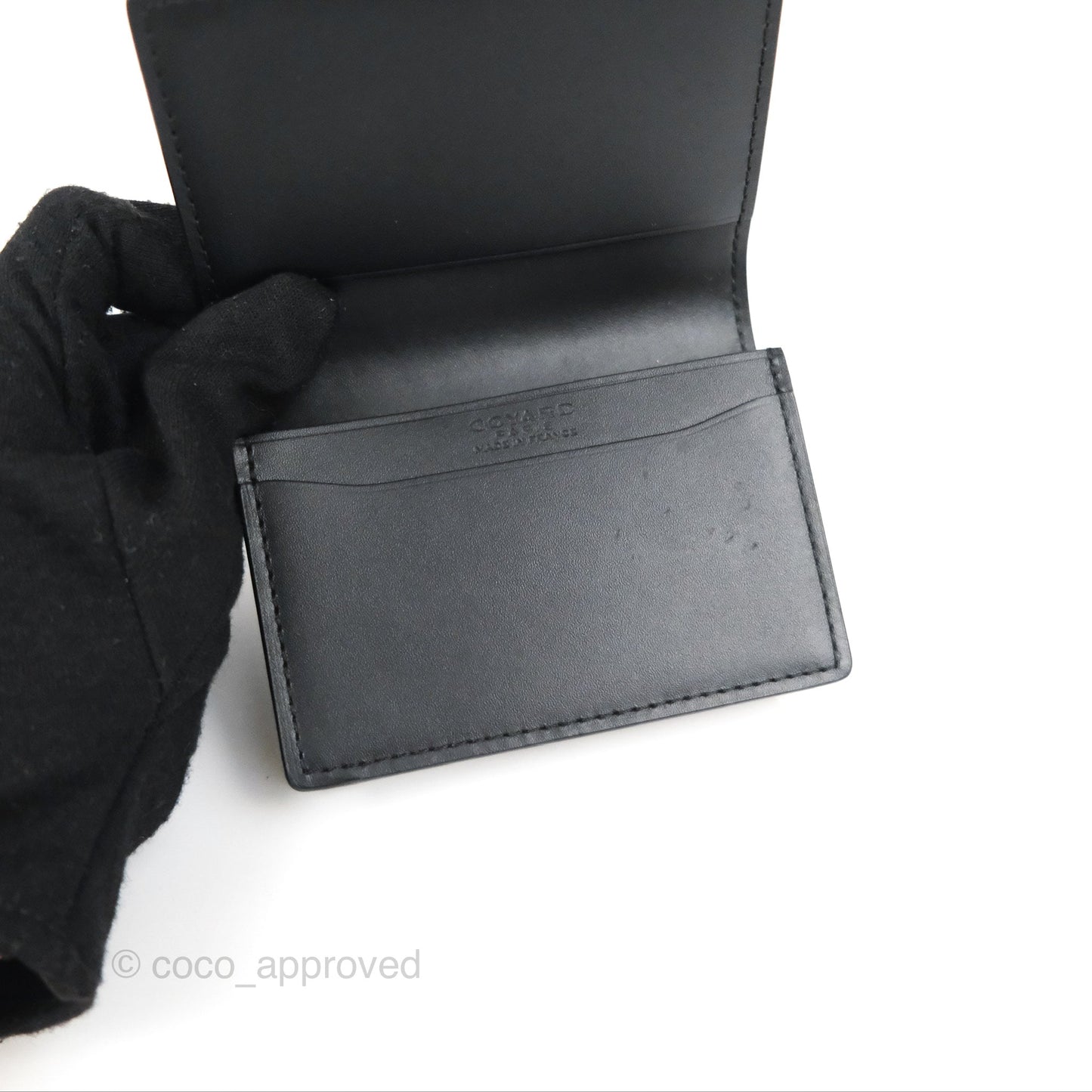 Goyard Malesherbes Card Wallet Goyardine Black