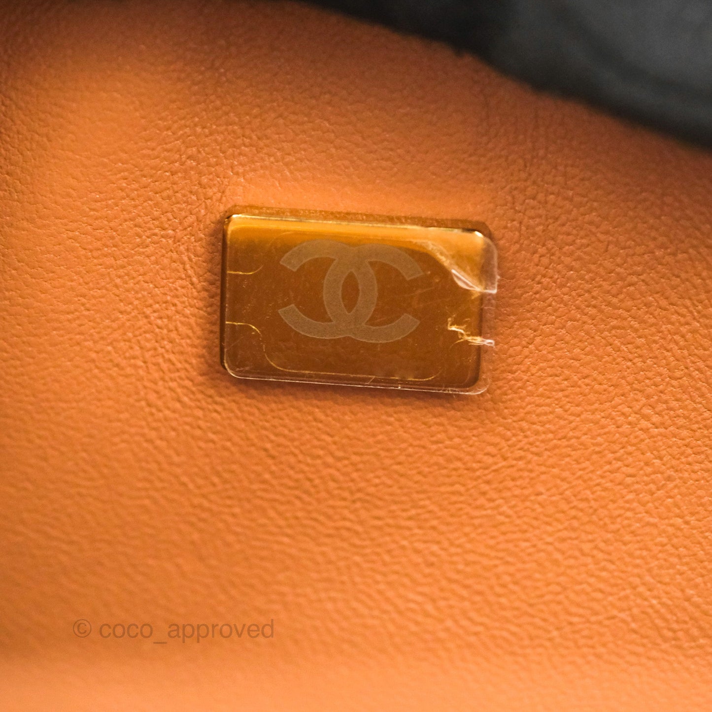 Chanel Small Classic Quilted Flap Dark Beige Caramel Lambskin Gold Hardware