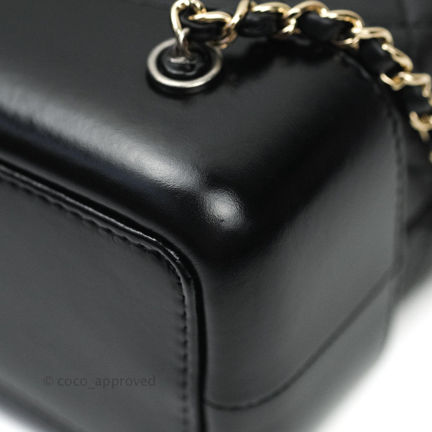 Chanel Gabrielle Backpack Black Aged Calfskin Small Black