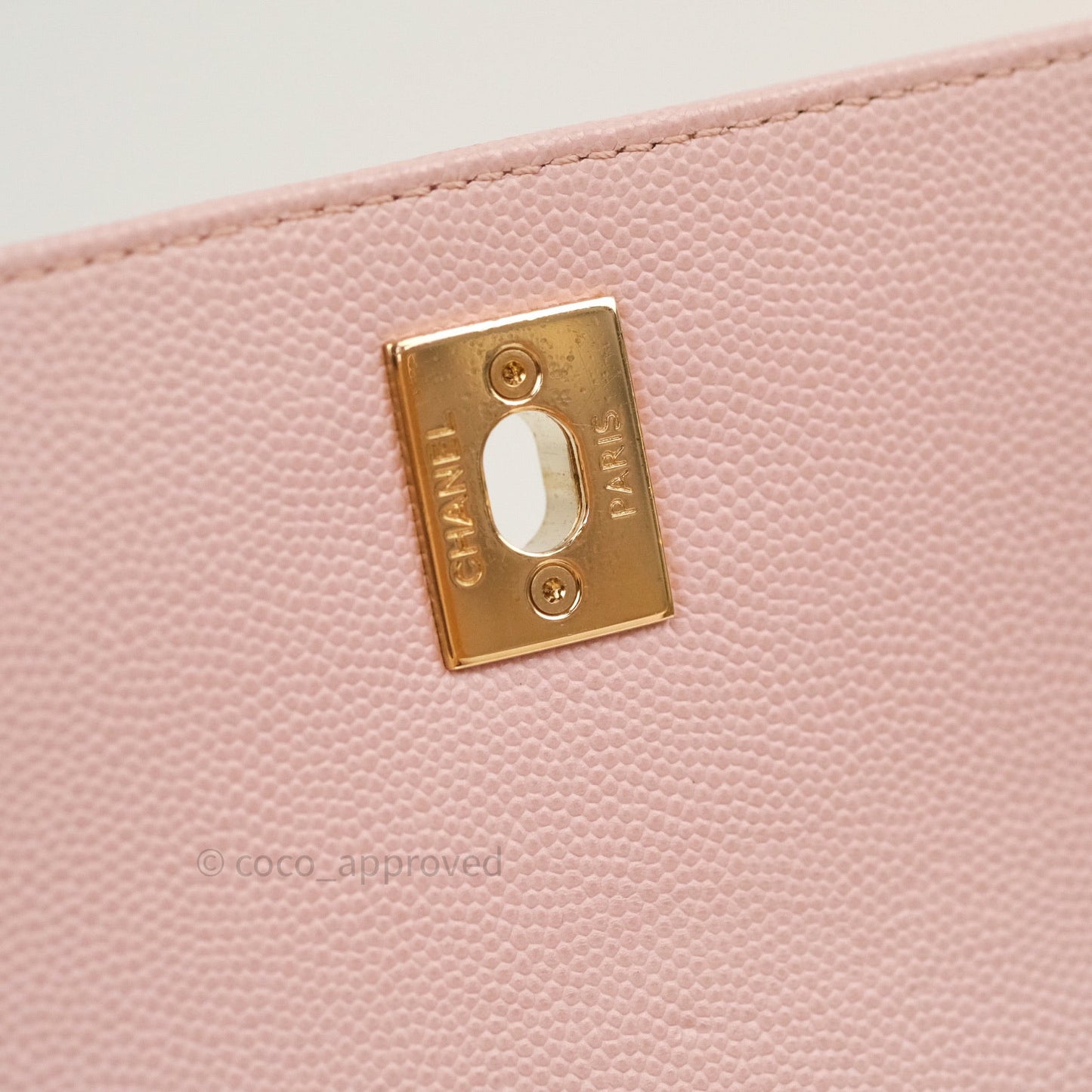 Chanel Quilted Medium Business Affinity Flap Light Pink Light Gold Hardware