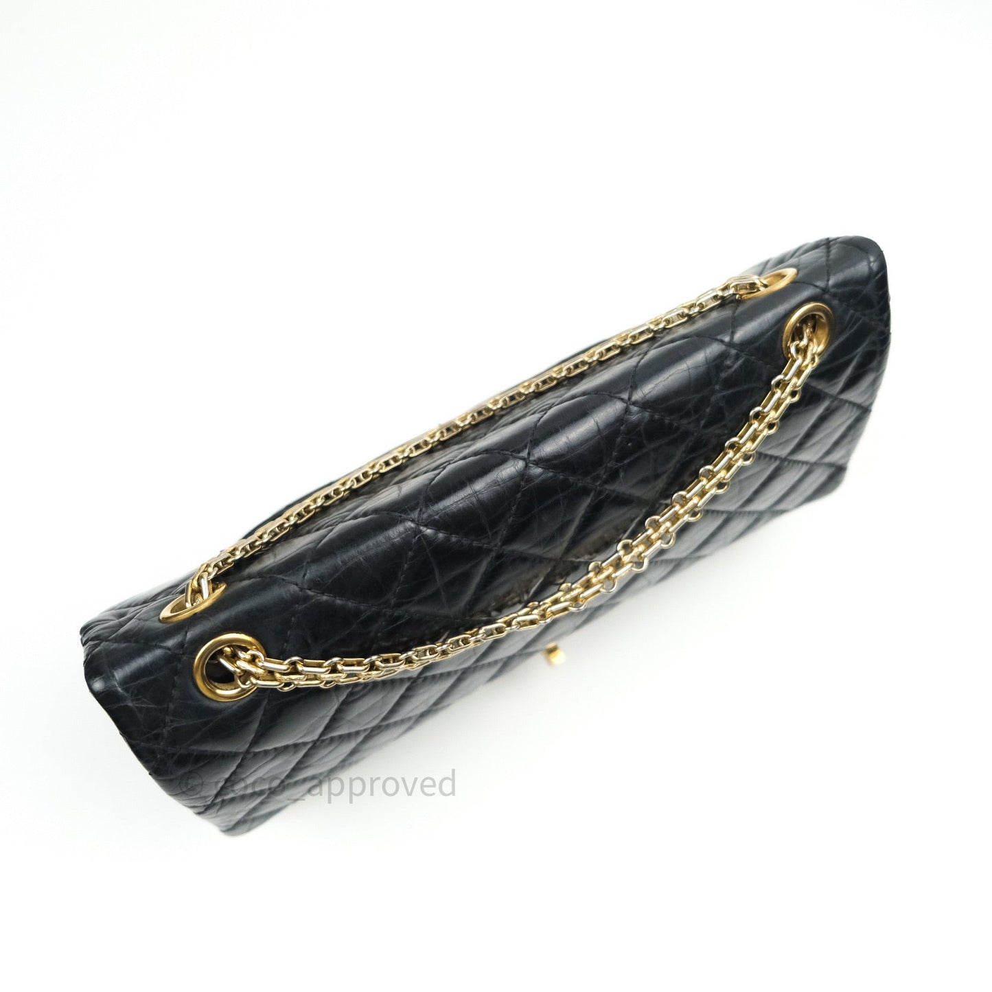 Chanel Reissue Quilted Aged Calfskin Black Gold Hardware 226