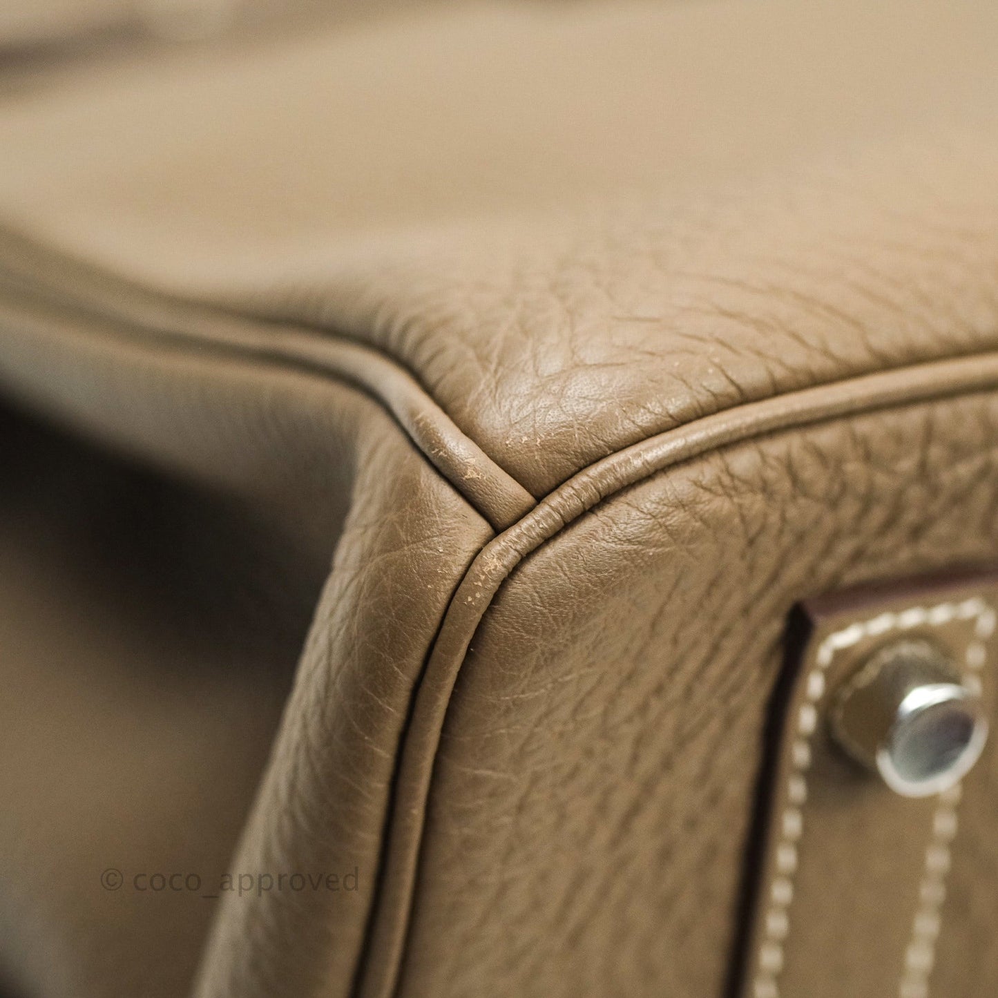 Hermès Birkin 35 Etoupe Togo Palladium Hardware