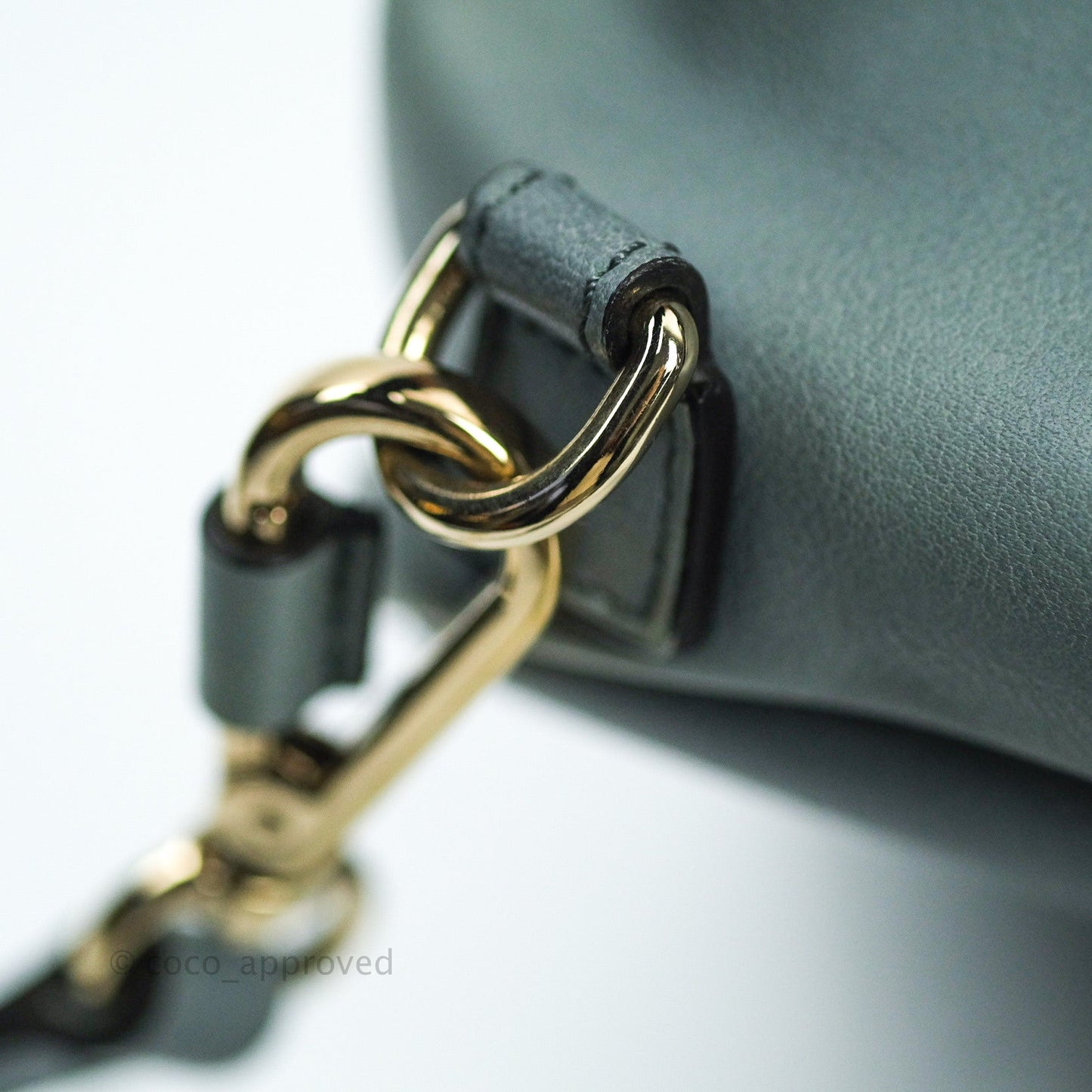 Chloé Suede Calfskin Small Faye Backpack Cloudy Blue