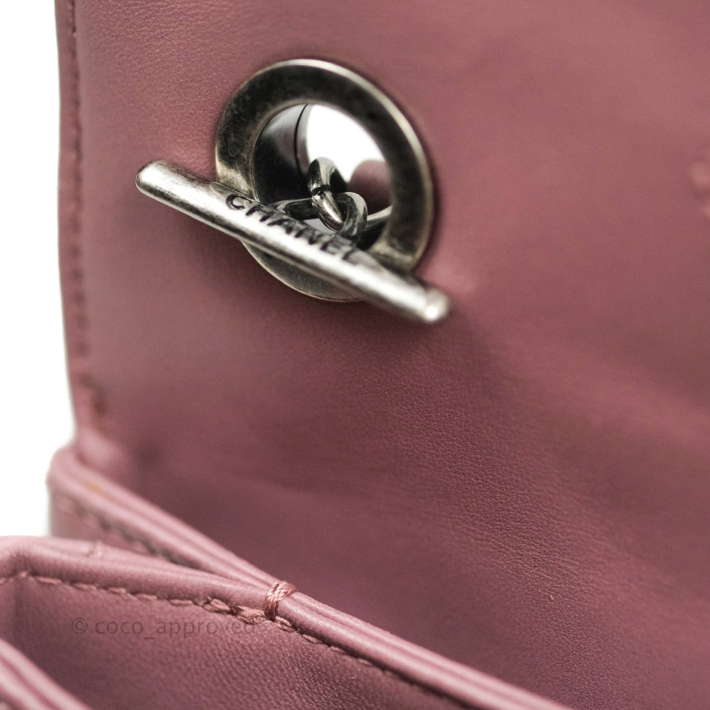 Chanel Trendy CC Small Mauve Pink Lambskin Ruthenium Hardware