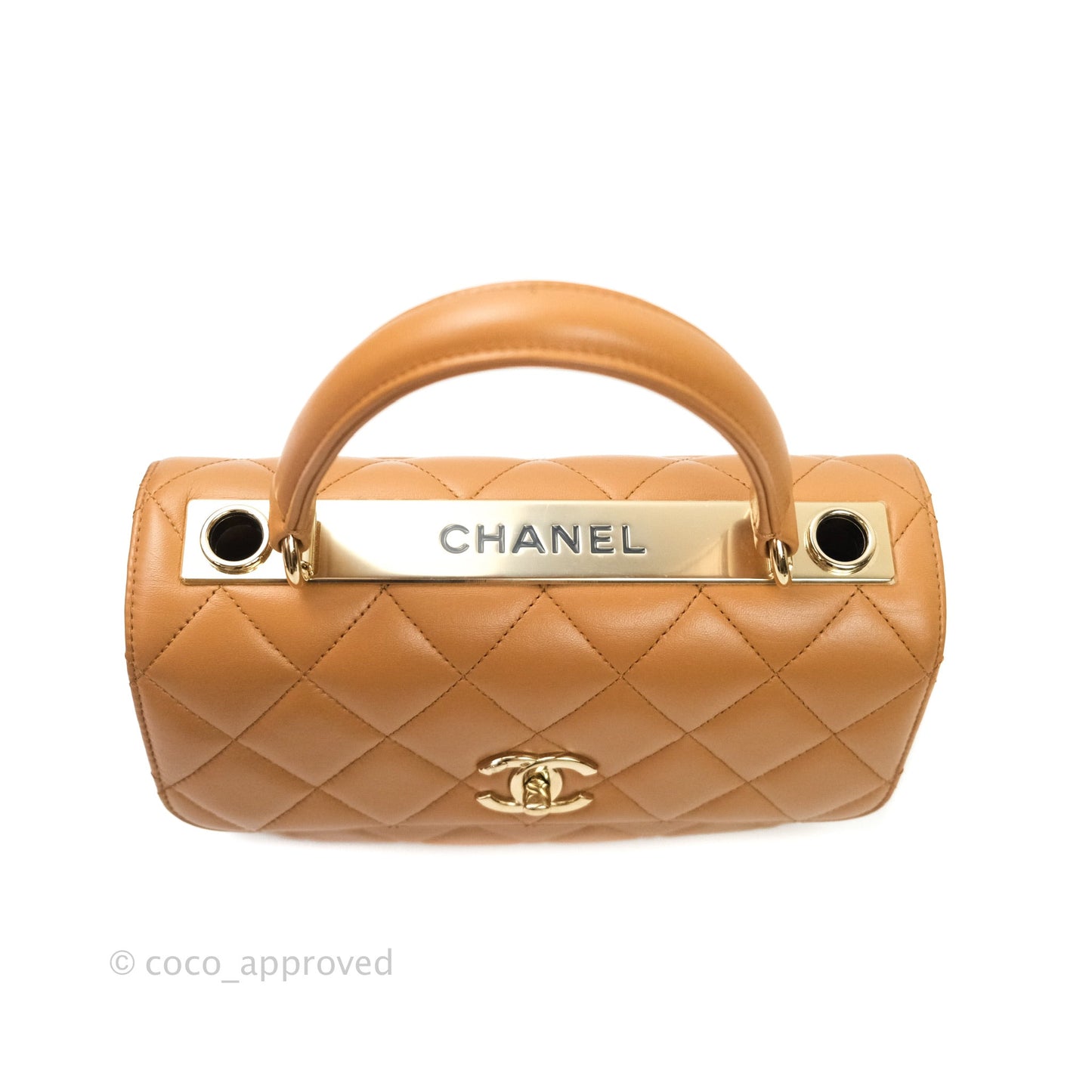 Chanel Trendy CC Small Dark Beige Lambskin Gold Hardware