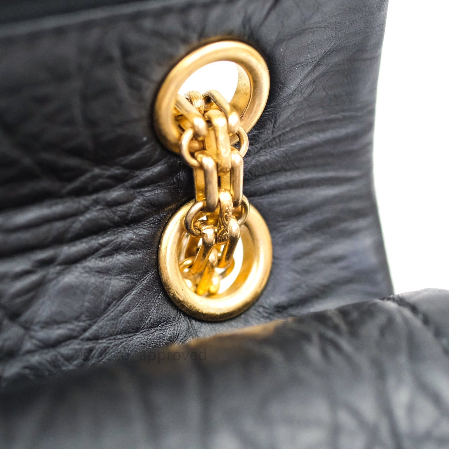 Chanel 2.55 Reissue Aged Calfskin 225 Flap Black Gold Hardware