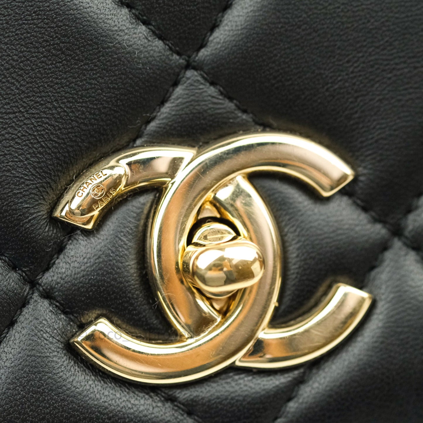 Chanel Trendy CC Small Black Lambskin Gold Hardware