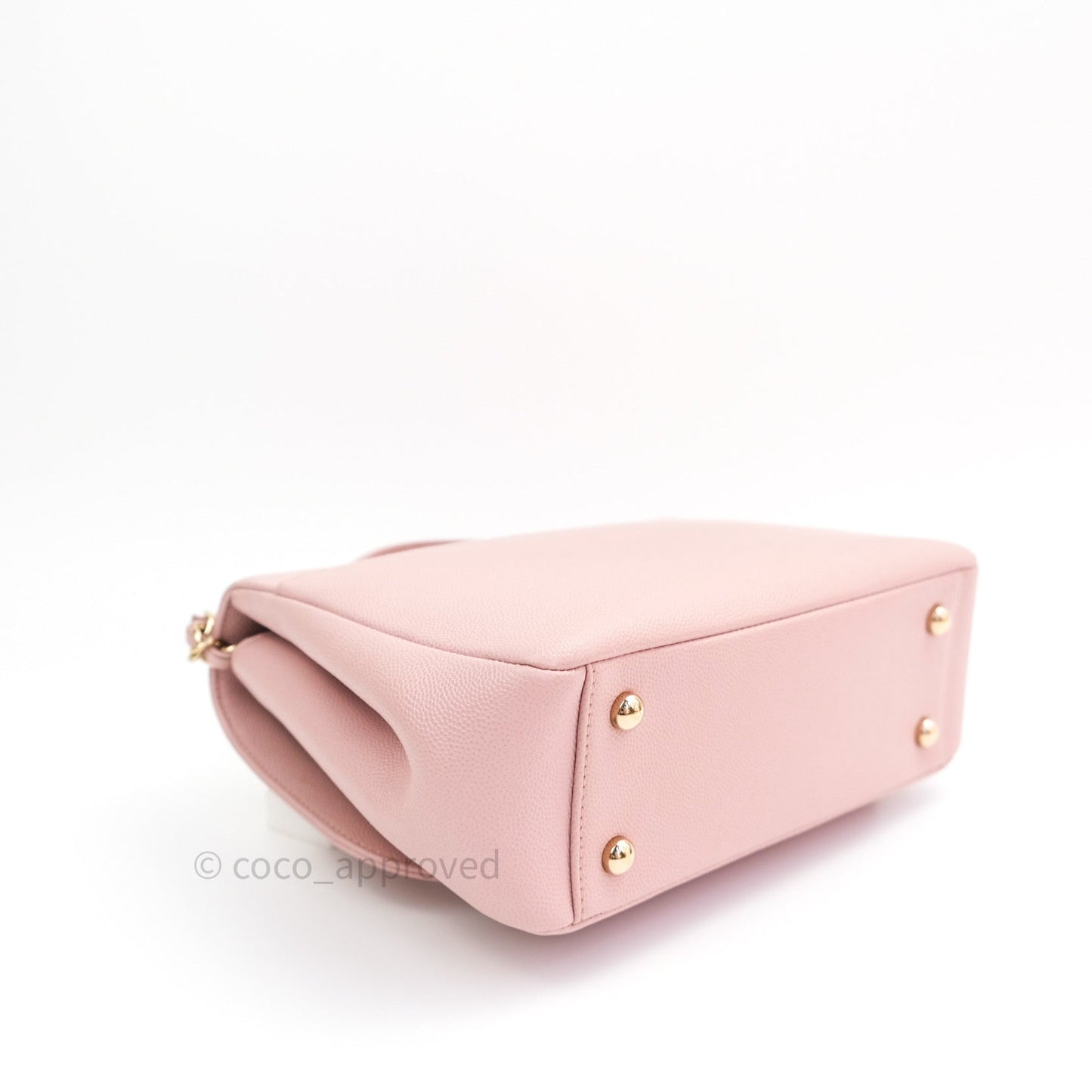 Chanel Quilted Medium Business Affinity Flap Light Pink Light Gold Hardware