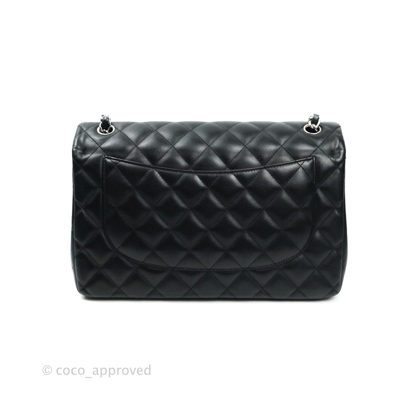 Chanel Jumbo Double Flap Black Lambskin Silver Hardware⁣⁣