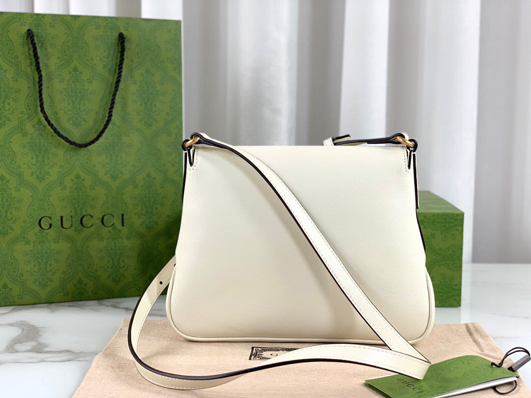 Luxury Gucci Small Messenger Bag With Double G