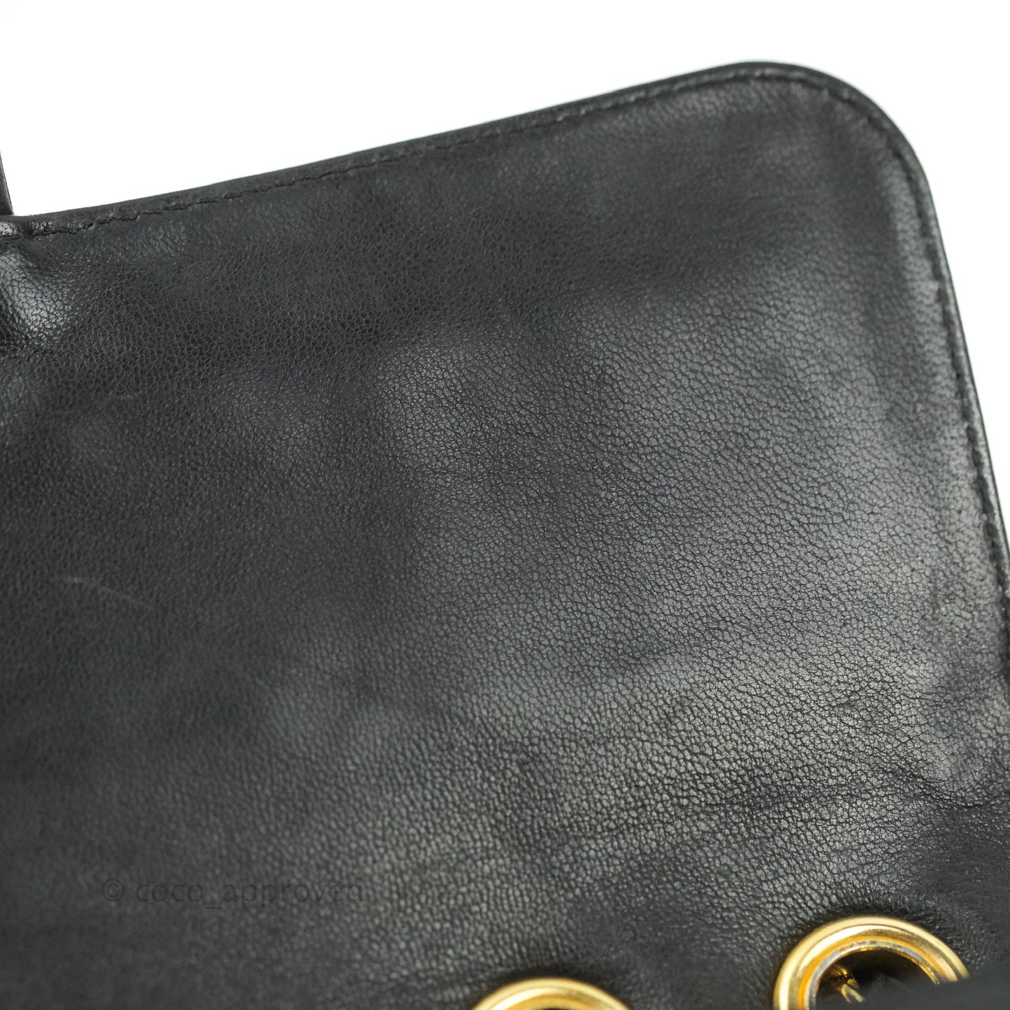 Chanel Vintage CC Chain Flap Bag Vertical Quilt Lambskin Maxi Gold Hardware