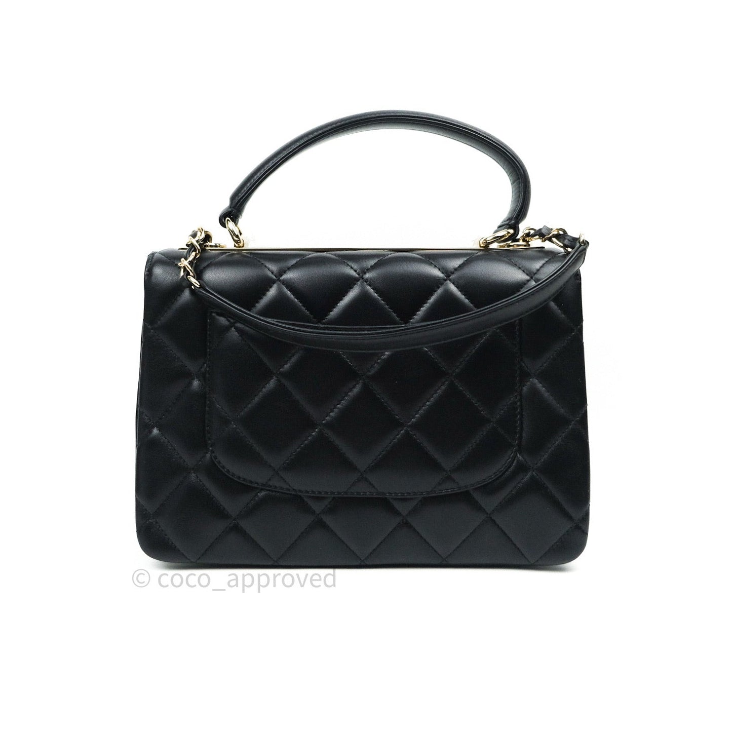 Chanel Trendy CC Small Black Lambskin Gold Hardware