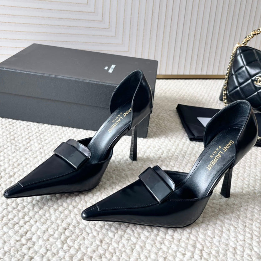 Luxury Saint Laurent D'ORSAY PUMPS IN BLACK SMOOTH CALFSKIN