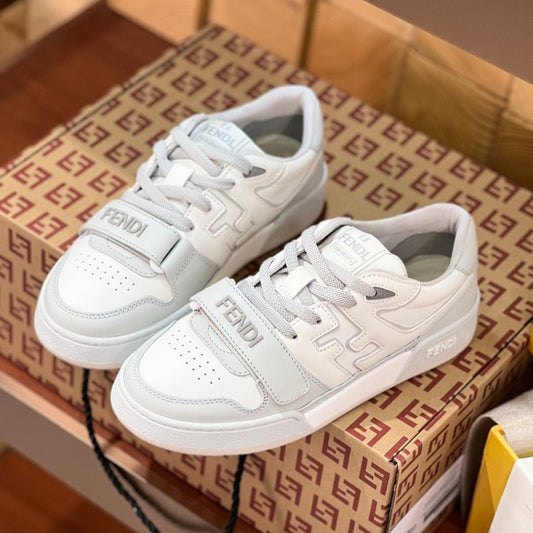 Luxury FendiLuxury FendiMATCH IN WHITE MIX LIGHT GREY CALFSKIN