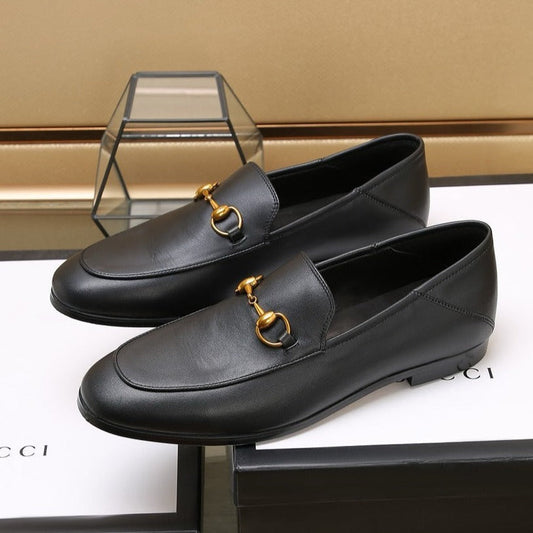 Luxury Gucci gg loafer black calfskin