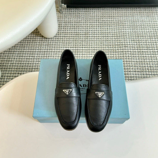 Luxury PradaLOAFERS BLACK CALFSKIN