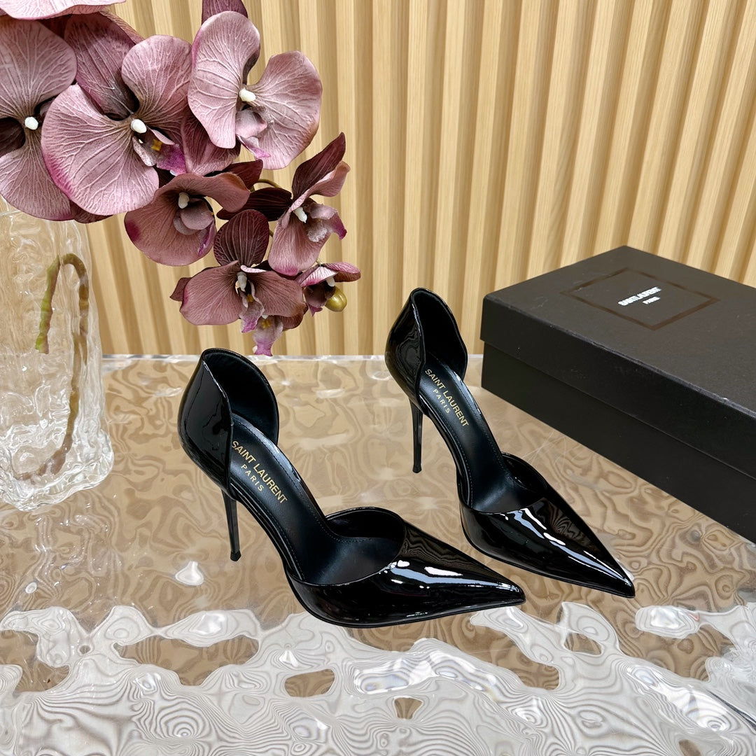 Luxury Saint Laurent SL STILETTO PUMP BLACK POLISHED CALFSKIN