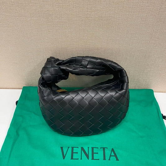 Luxury Bottega Veneta mini jodie 28 black lambskin