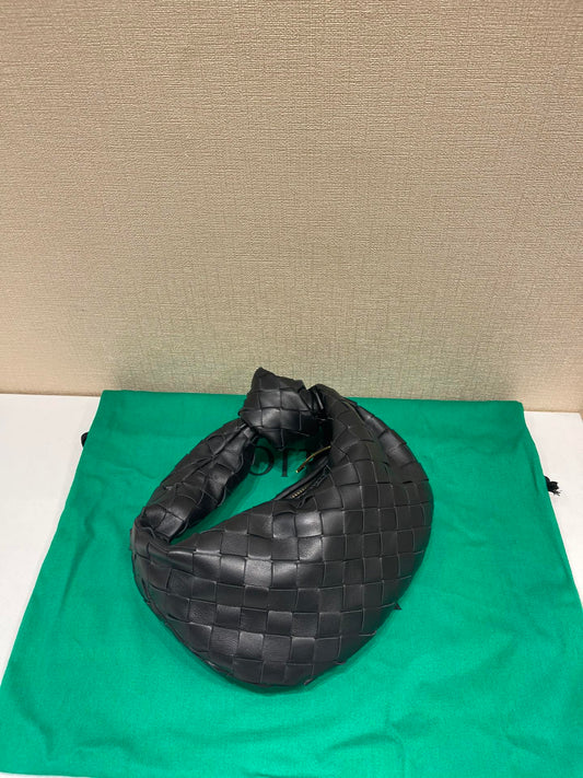 Luxury Bottega Veneta mini jodie 28 black lambskin